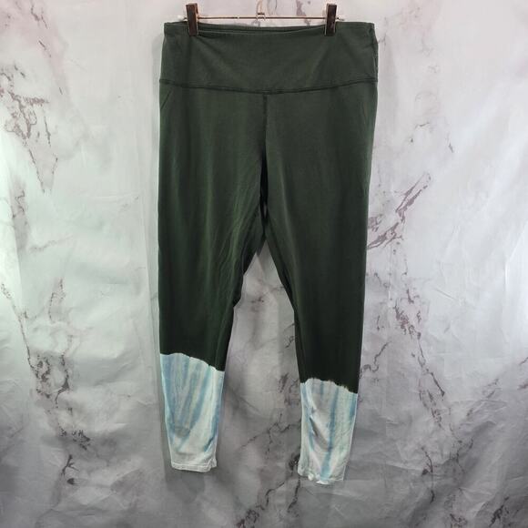 J Jill Leggings Womens Medium Fit Breathe High Rise Green Blue Tie Dye - Picture 5 of 10
